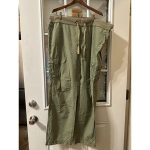 London Jean Olive Cargo Pants